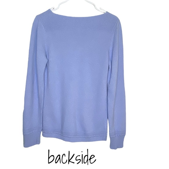Benedetta B Sweater Cashmere Blend Periwinkle Blue L - Picture 5 of 15